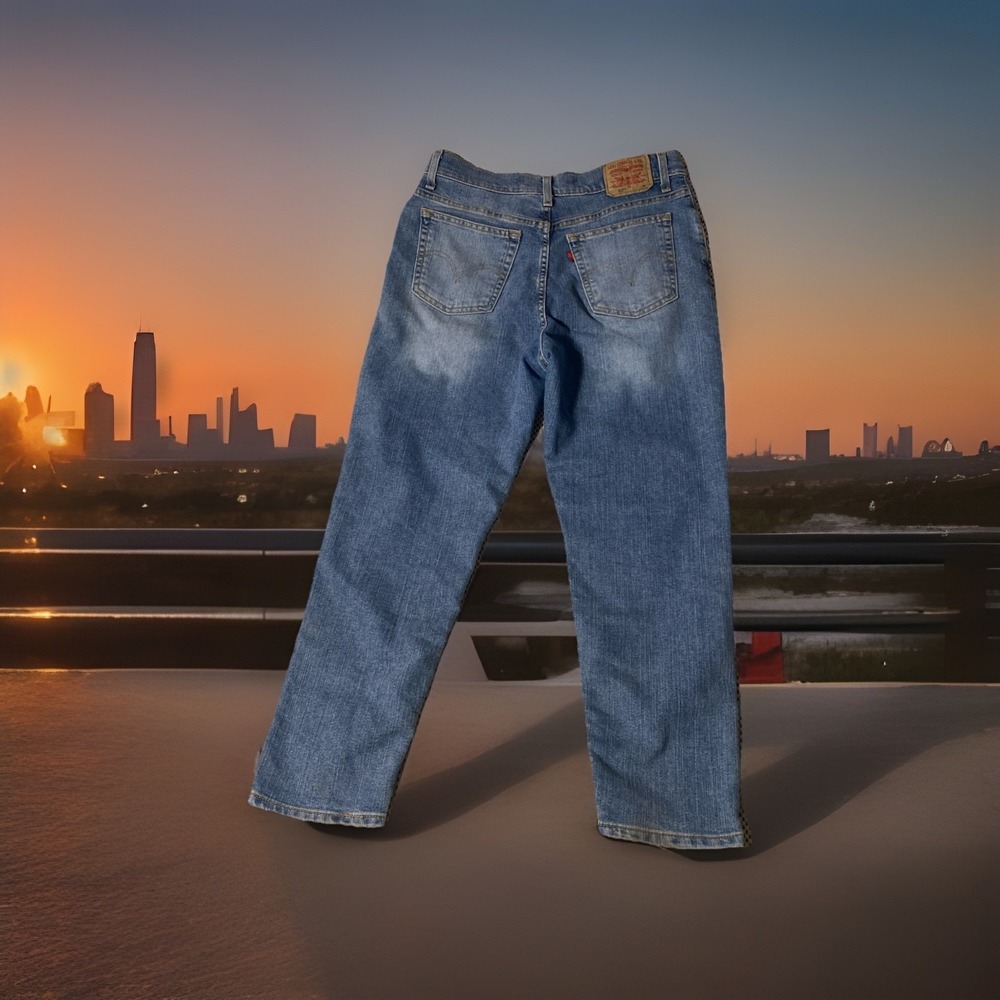 Y2K Levis 512 Jeans Womens 12 Short Blue Slim Fit Tapered‎ Leg Y2K High Rise